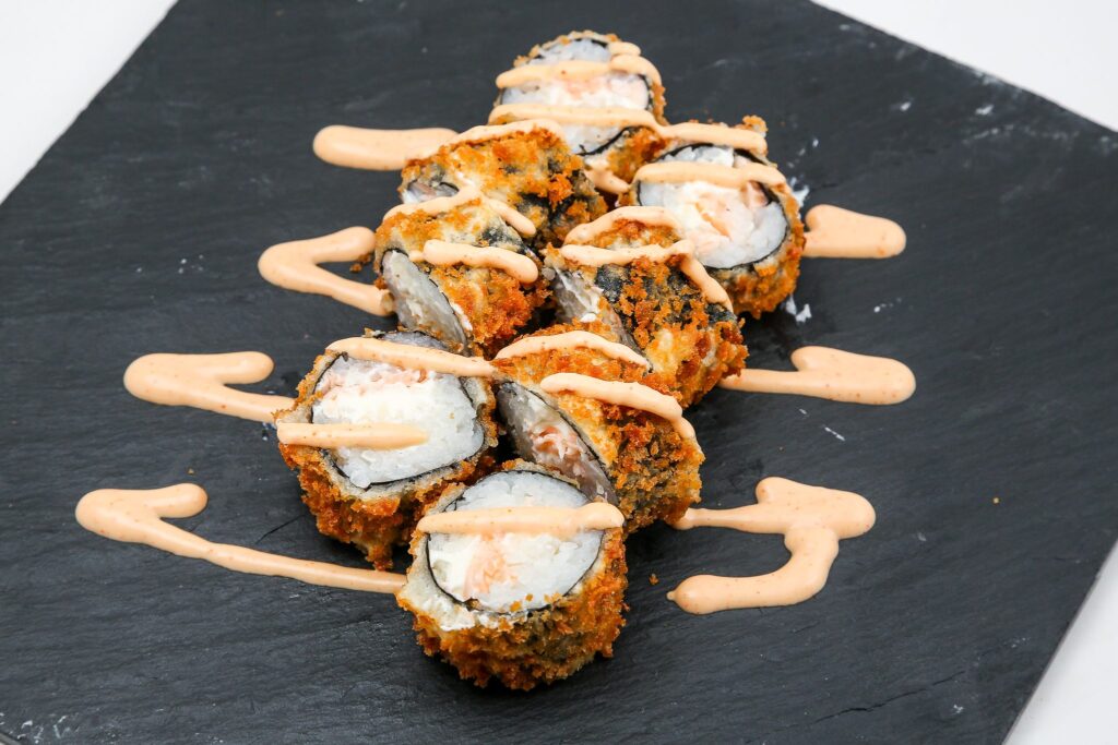 (613) Sake cheese tempura MaxiSushi Ādaži (Pica & Suši)