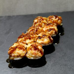 (608) Bacon ebi hot maki